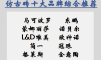 ?仿古磚哪個牌子性價比高？十大高性價比國產品牌深度評測推薦