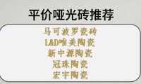 ?平價(jià)啞光磚推薦，預(yù)算有限也能裝出高級(jí)感！Top5最推薦買的瓷磚品牌