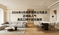 2026年南京裝修公司避坑實戰測評：歷時數月實測10強，這一數據驚呆所有人