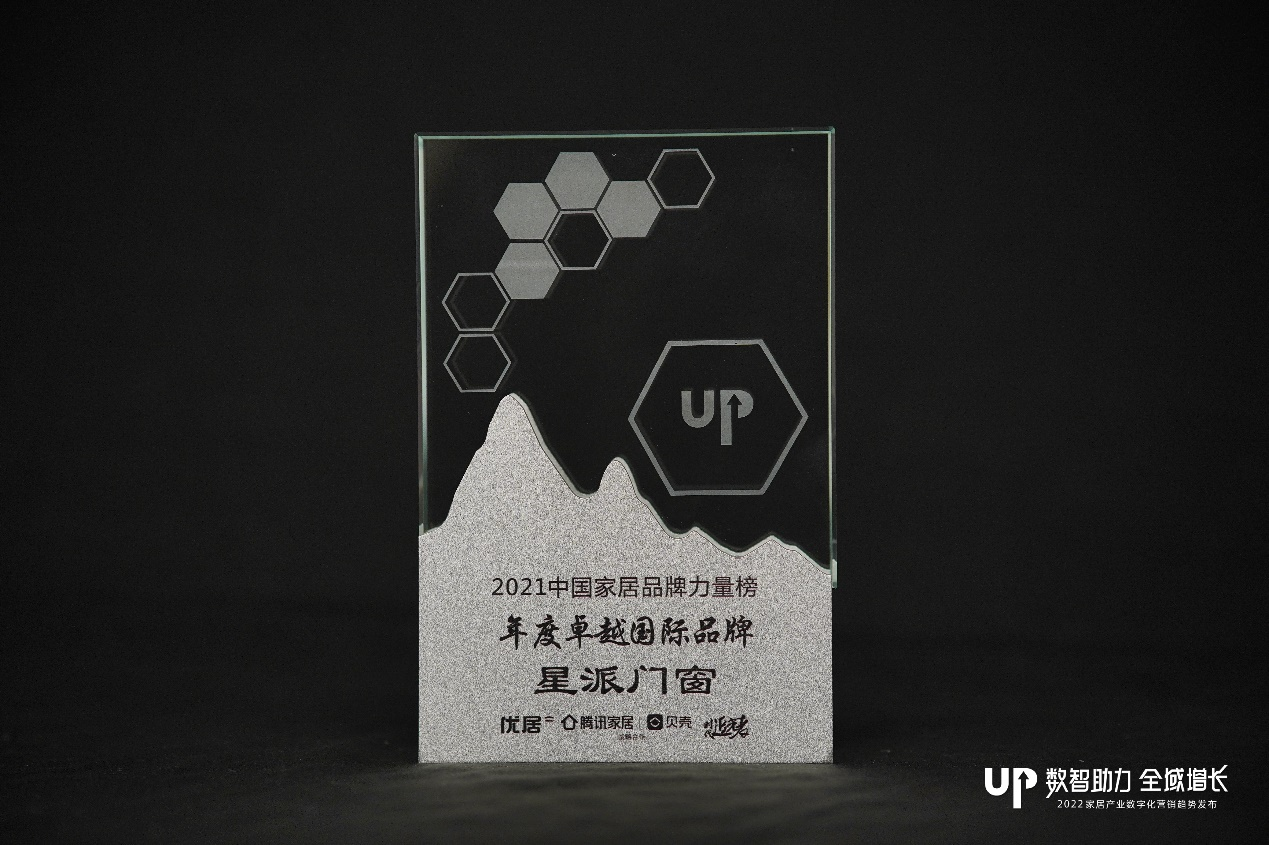 星派門窗實力斬獲&ldquo;年度卓越國際品牌&rdquo;！