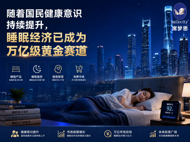席夢思黑金Smilecity：全國千城千店覆蓋，四大系列領(lǐng)跑國民健康睡眠新時(shí)代
